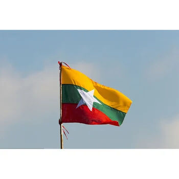 

The hot sales of the Myanmar (MM) Flag Polyester Flag 5*3 FT All color Logos