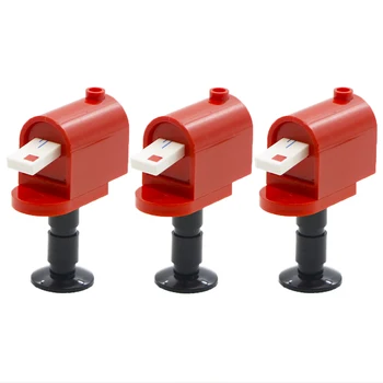 

City Blocks Mailbox Letter Box Street Envelope Courier MOC Accessories Scene Building Bricks Educational Toys For Children
