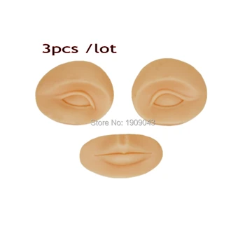 

Free Shipping 5sets/lot 3D Tattoo practice skin permanent makeup eyebrow lip skin Inserts Cosmetic training skin set