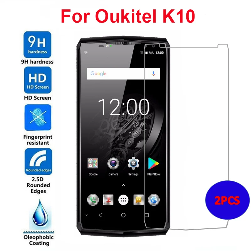 

1PC 2PCS OUKITEL K10 6.0 Tempered Glass Protector Ultra-thin Screen Protector Accessories for Oukitel K10 4G Cover Glass Film [