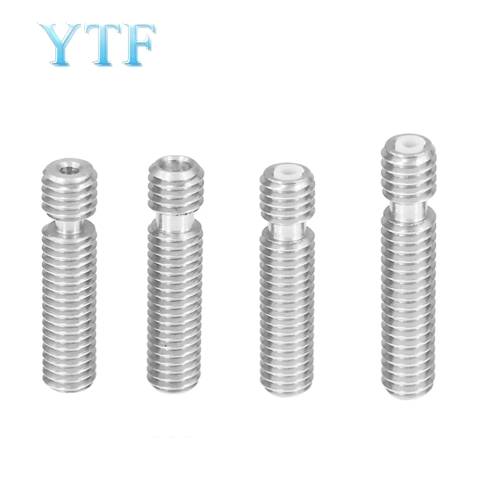 

Stainless Steel Throat M6*26/3mm Threaded For Extruder Hot End 3D Printers Parts with Teflon Tube 1.75mm 3.0mm Filament Part