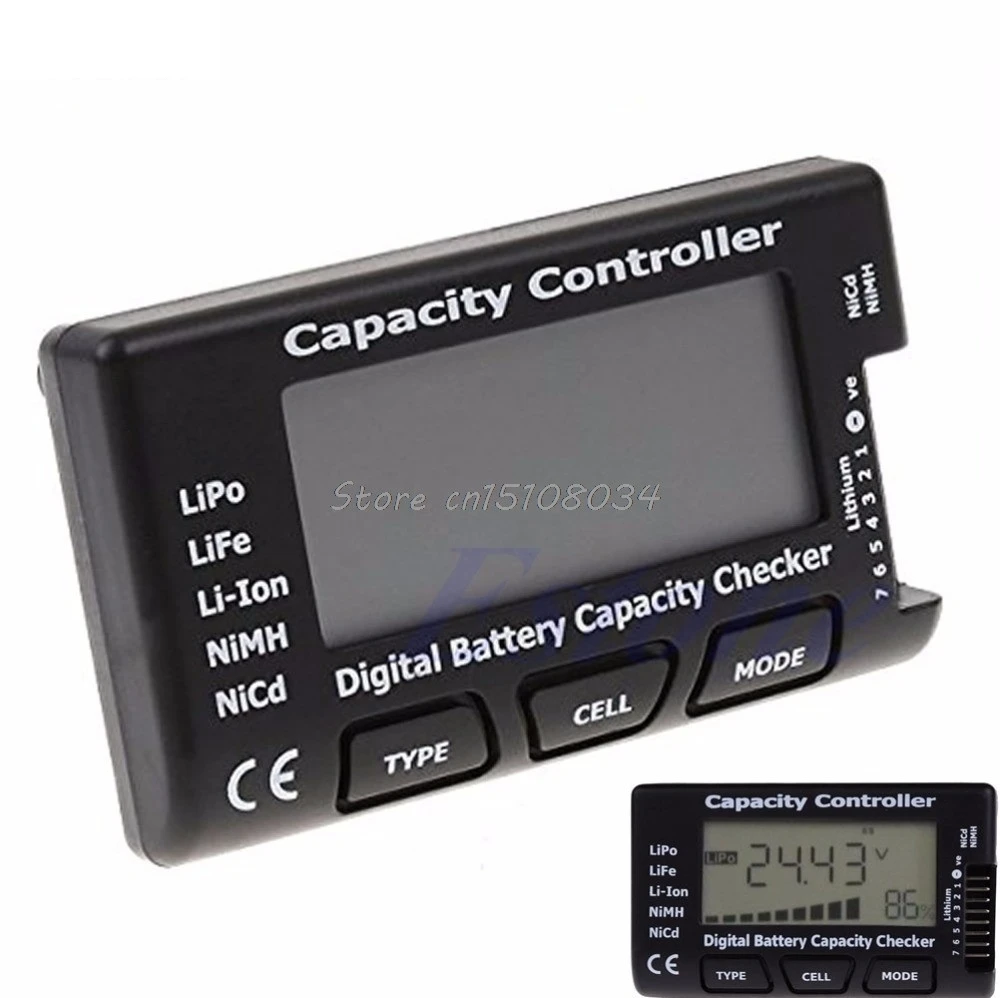 

Digital Battery Capacity Checker RC CellMeter 7 For LiPo LiFe Li-ion NiMH Nicd S08 Drop ship