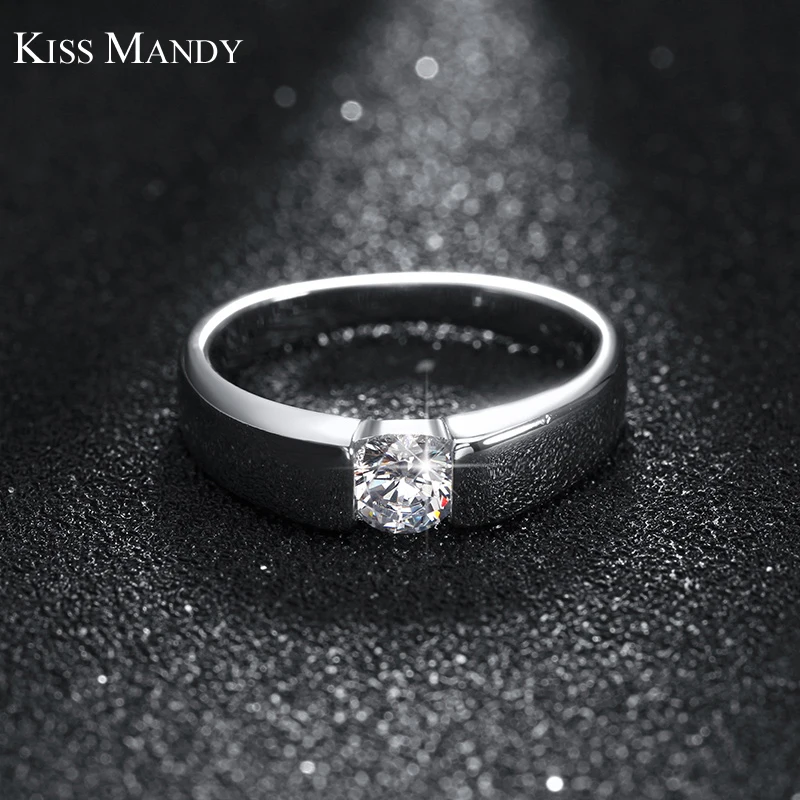 Популярная модель кольца KISS MANDY с прозрачным фианитом класса AAA|women rings|ring womenbrass ring