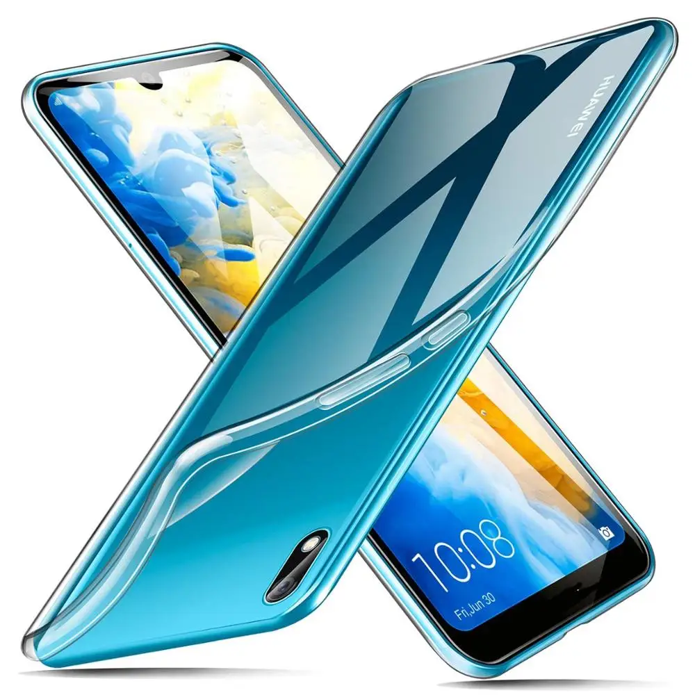 

Crystal Clear Case for Huawei Y5 2019 Cover Soft Silicone Transparent Protective TPU Cover for Huawei Honor 8S Case