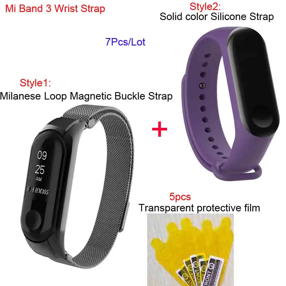 

Xiao Mi Band 3 Smart Wrist Bracelet Strap Metal Milanese Wristband for Original Xiaomi NFC Mi Band 3 Strap Miband3 Watch Correa