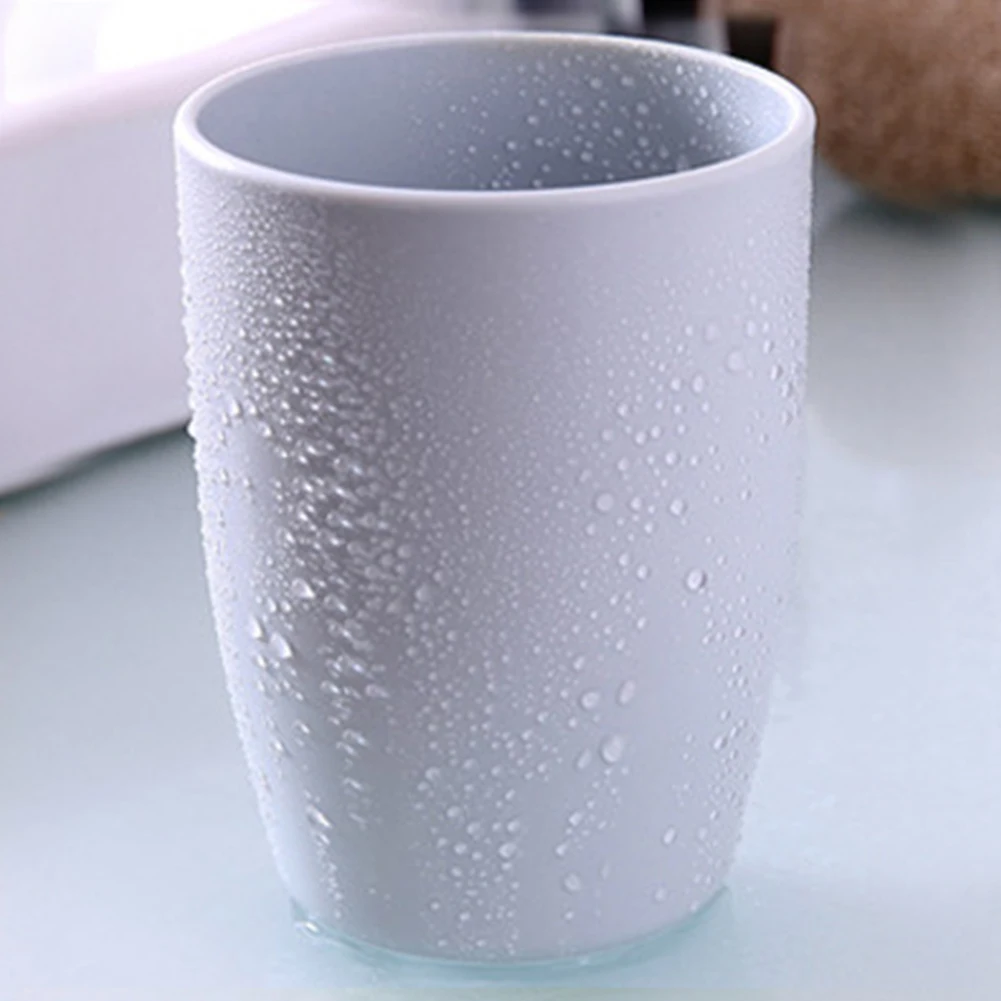 

1PCS Plain Eco-friendly Creative Thick Circular Water Cups Toothbrush Holder PP Cup Rinsing Cup Wash Tooth Mug Bathroom Sets