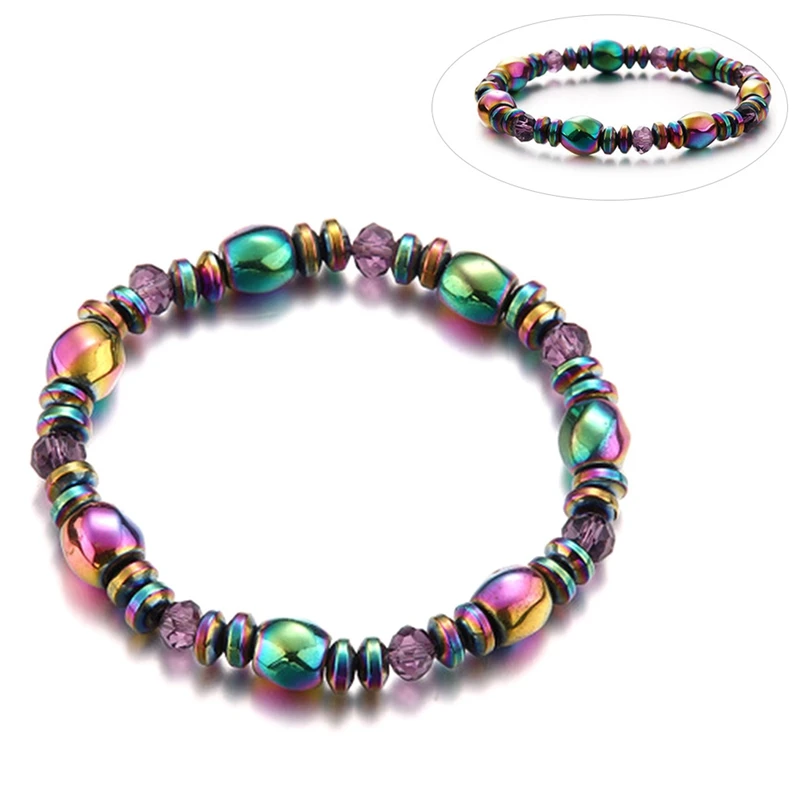 Lover Красота красочные витой гематит здоровья для похудения Браслеты Jewelry
