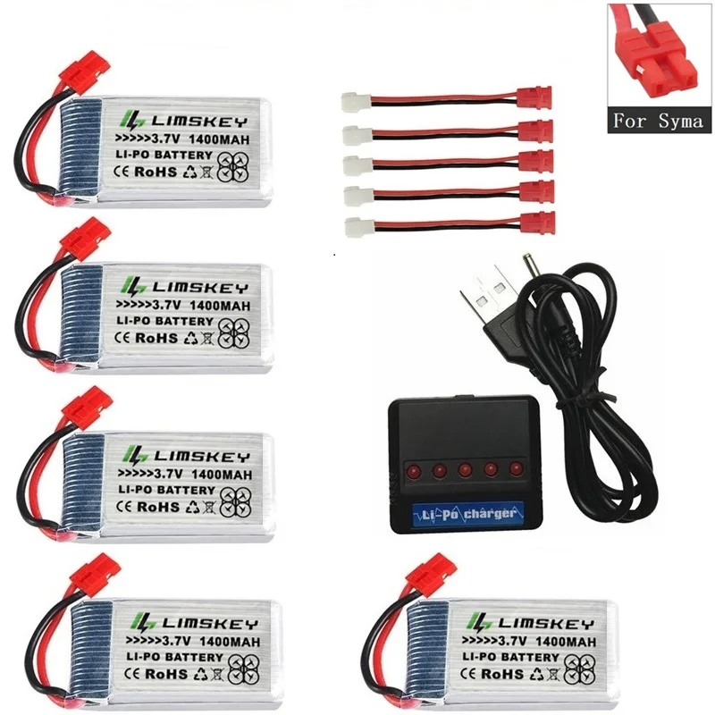 Набор зарядных устройств lipo для SYMA X5 X5S X5C X5SC X5SH X5SW X5UW X5UC M18 H5P H11D H11C T64 T04 T05 F28 F29 T56 T57
