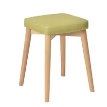 Деревянный стул модный домашний креативный гостиная простая современная малая скамья скандинавский квадратный табурет из массива дерева макияж табурет для туалетного столика