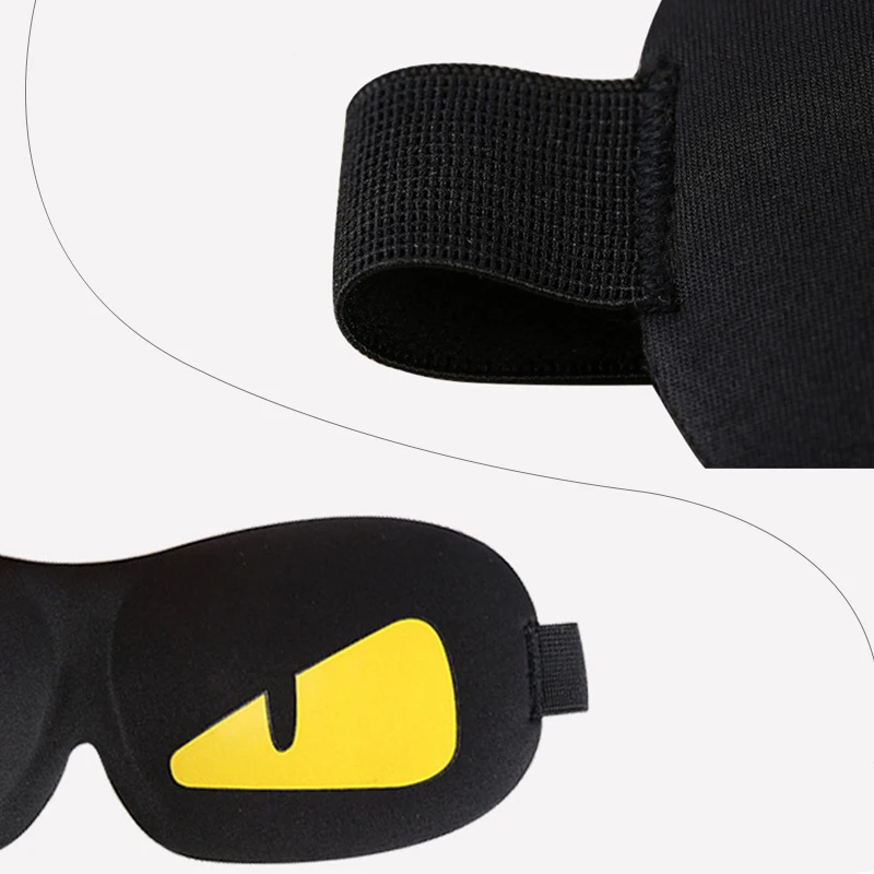 OPHAX 3D cartoon sleep eye mask travel soft portable eyeshade cover shade eye patch sleeping shade for men women gifts blindfold