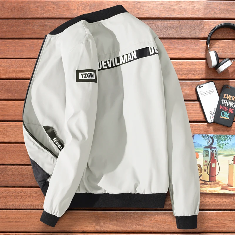 2019 Spring autumn windbreaker Bomber Jacket Men Streetwear Hip Hop Slim Fit Pilot Bomber Jacket Coat Men Jackets Plus Size 4XL