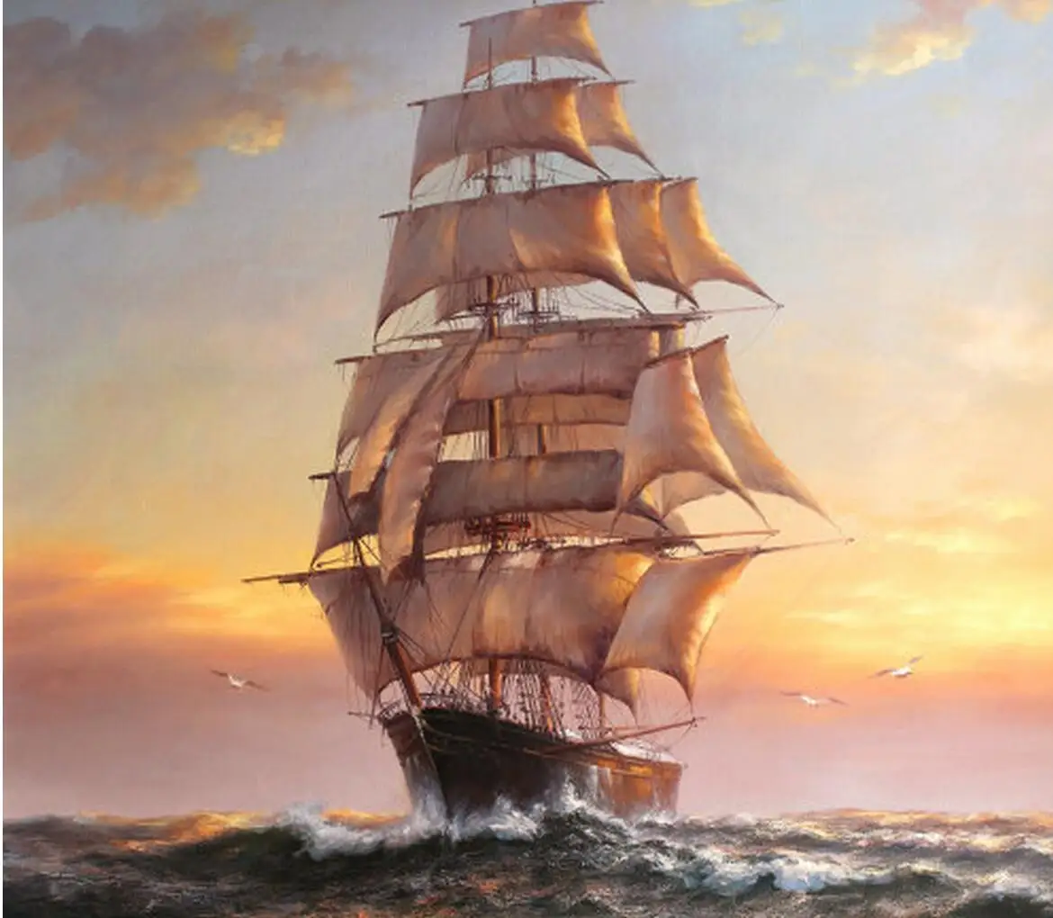 

3D Embossed Good Lucky Boat Photo Wallpaper Mural Living Room Sofa TV Background Wall Decor papier peint 3d Custom Any Size