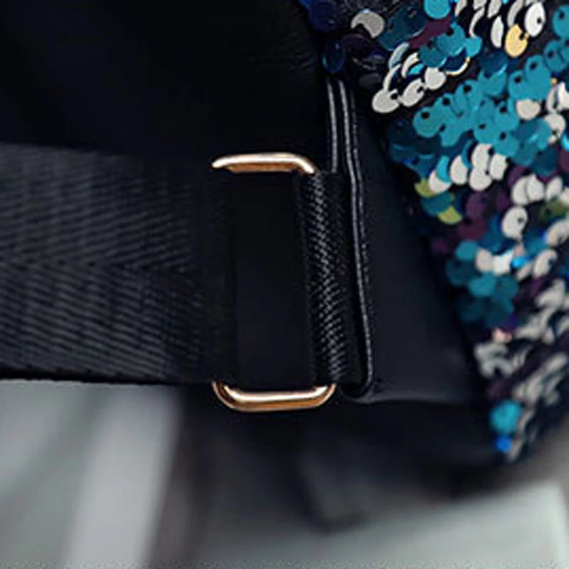 Women Sequined Backpack PU Leather Small Sequins Female Backpacks New Arrival Bling Designer Travel Girl Rucksack Mochila BP0198 (12)