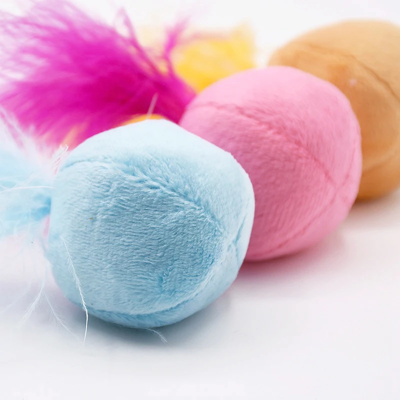 Pet Toy Cat Sound Ball Interactive Catnip Candy Color Play Chewing Rattle Scratch Training Pet Supplies For Cats PT5020 (5)