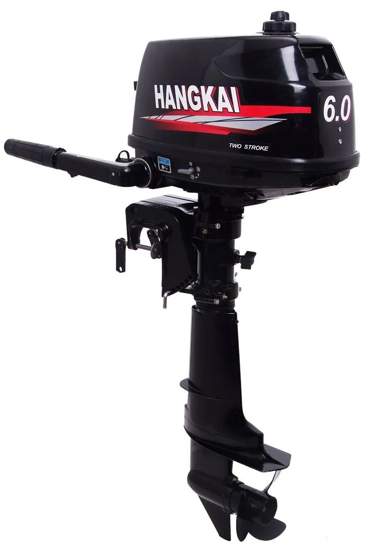 Hangkai 6HP 2 тактный рыбацкая лодка мотор морской двигатель подвесные двигатели с бесплатным Compelete запчасти