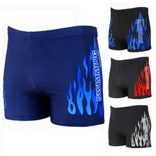 Men Swimwear Swimsuit Mens Swim Shorts Bathing Suit Swimming Pool Trunks Beach Briefs Flame Boxer Badpak maillot de bain homme