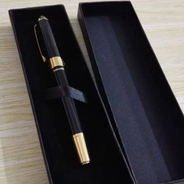 

Best Design Stainless Steel Metal Executive Silver And Gold Roller Ball Pen Free Shipping