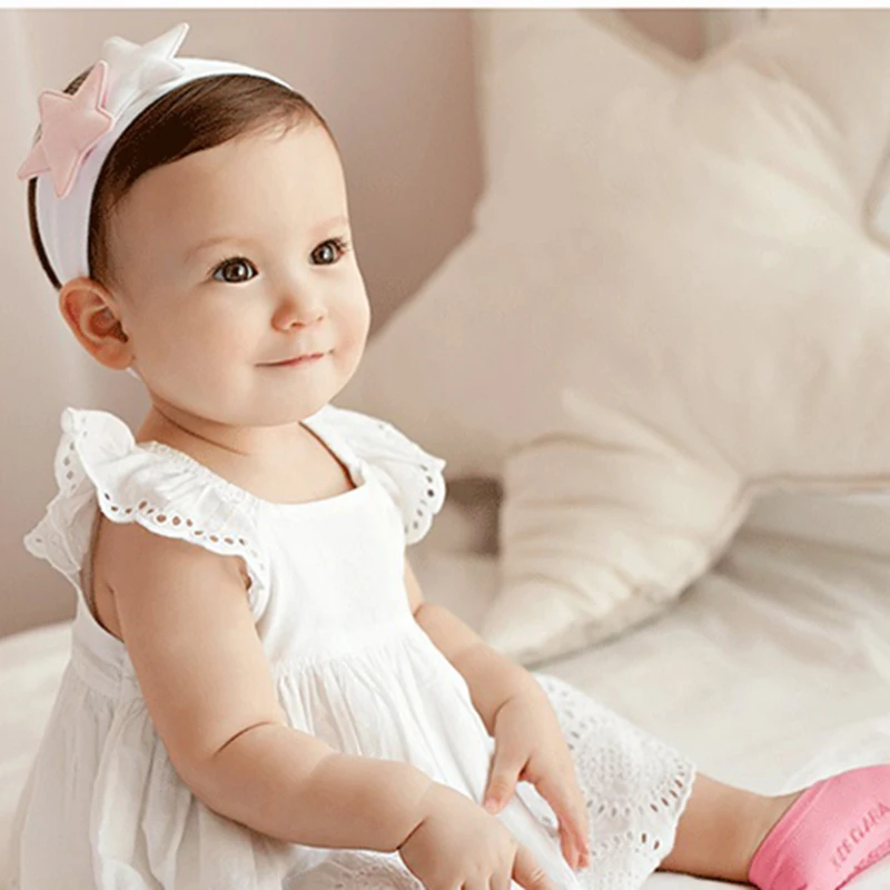 Infant Jewelry Star Embroidery 3D Ear Cute Baby Girls High Quality