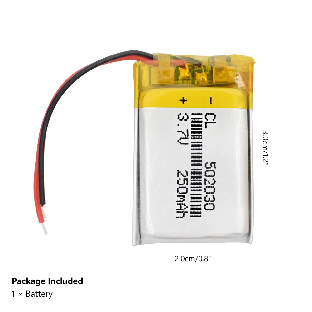 502030 Li-Po полимерная аккумуляторная батарея 3,7 V 250mAh литий-ионная батарея Lipo ячеек литиевая для MP3 MP4 спикера тахографа автомобиля dvr