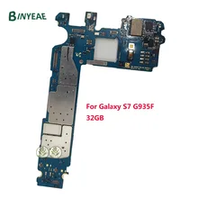 BINYEAE Original Unlocked For Samsung Galaxy S7 Edge G935F Motherboard with Full Chips,Europe Version 4G Network