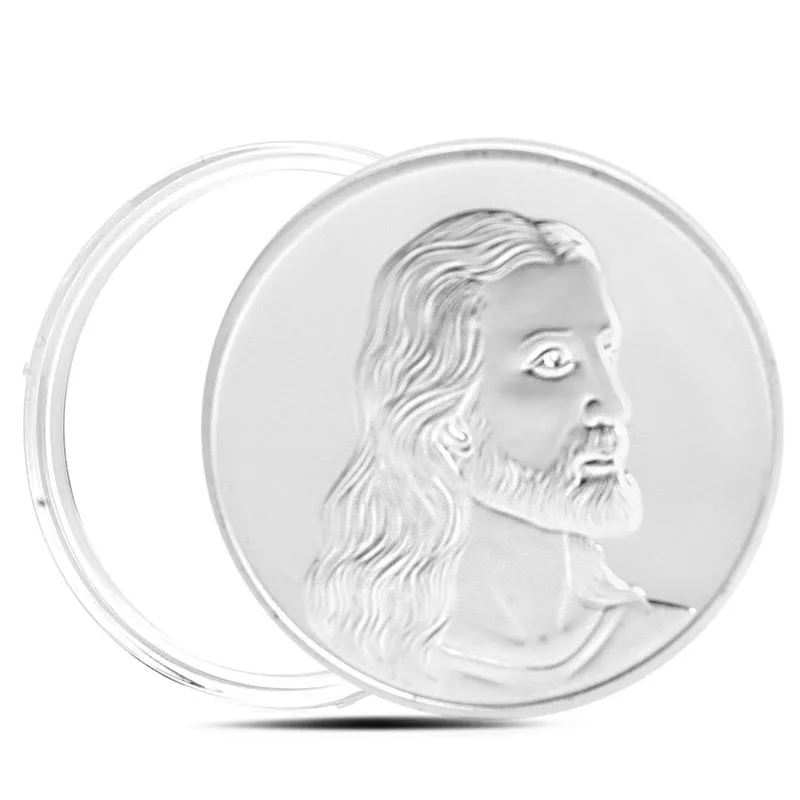Иисус Тайная вечеря памятная Серебряная позолоченная монета художественная коллекция подарки