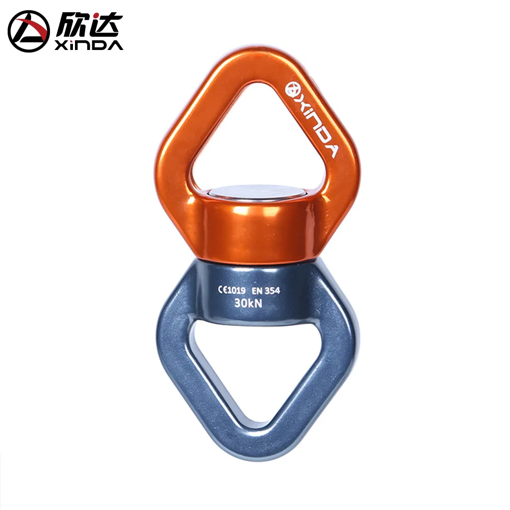 XINDA 30KN Safety Rappel Device Rotator Rope Swivel Connector Outdoor Rock Climbing Carabiner Abseiling Downhill Climb Equipment XINDA 30KN Safety Rappel Device Rotator Rope Swivel Connector Outdoor Rock Climbing Carabiner Abseiling Downhill Climb Equipment