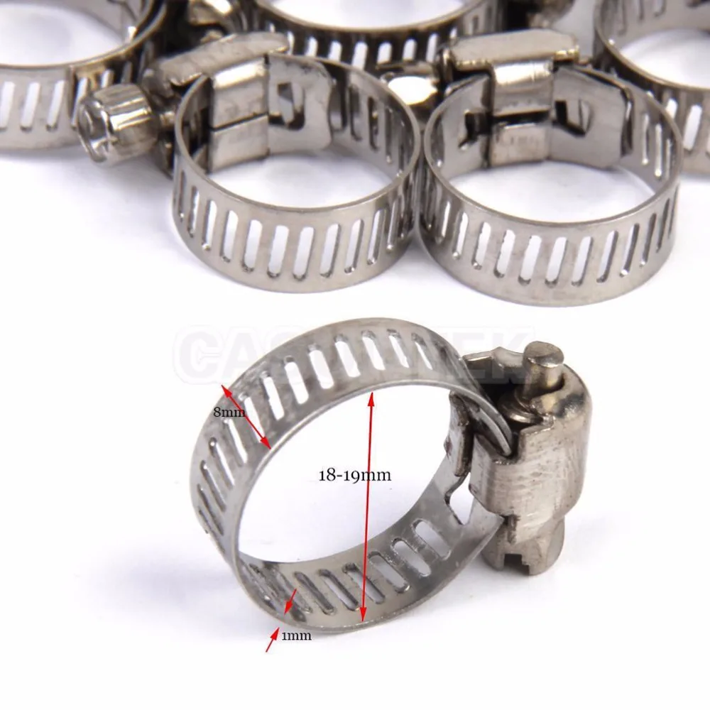 Quality Adjustable 10PCS Spring Clamp 201 Stainless teel Cars