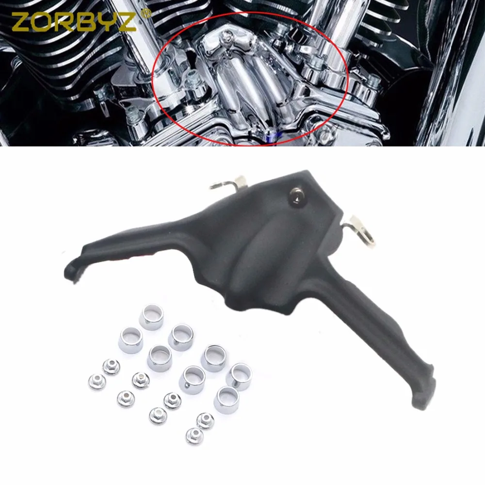 ZORBYZ Black Tappet / Lifter Block Accent Cover For Harley Twin Cam