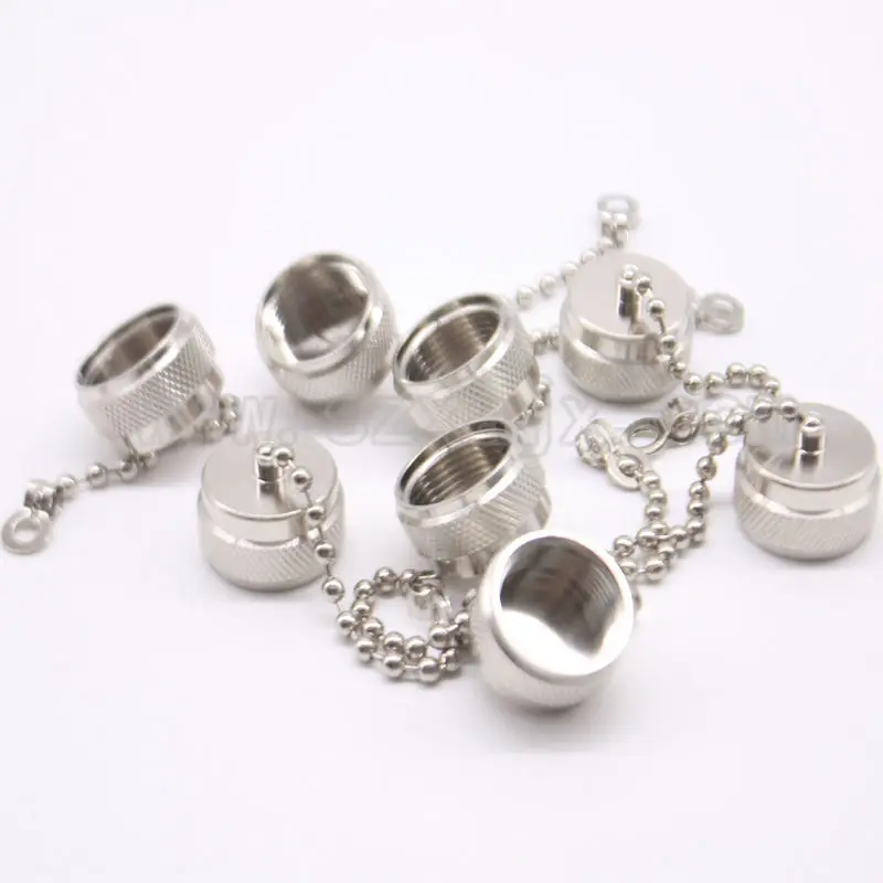 

JX connector 10PCS UHF N female dust cap Protection Cover With Chain for UHF SO239 or N female Free shipping
