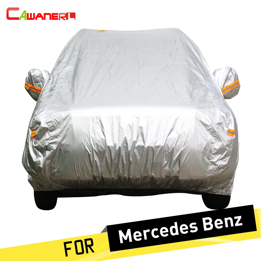 Cawanerl Full Car Cover Rain Sun Snow Resistant Cover For Mercedes Benz