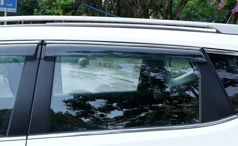Для Nissan Rogue/X-trail внешний козырек Вентиляционное окно Защита от солнца Дождь Защита оттенков отражатель 4 шт
