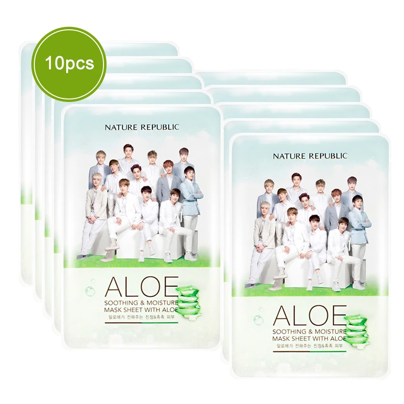 Made in Korean Not Have Alcohol Nature Republic Sheet Mask EXO Face Mask Moisturizing Oil Control Whitening Facial Mask