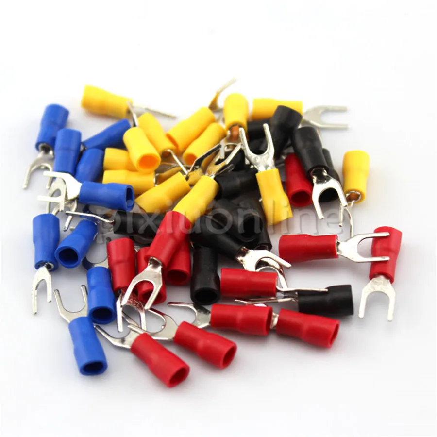 

20pcs/lot J635b 6.2*20mm Y-shaped Tinplating Terminal Block Red/blue/yellow/black 4colors Choose Free Shipping Russia