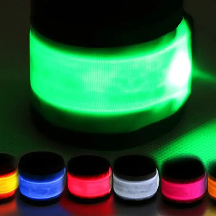 СВЕТОДИОДНЫЙ LED Saftey мигающий Slap Armband Light Up 32,5 г браслет бег трусцой, Бег Прогулки Бег Путешествия, открытый и т. д