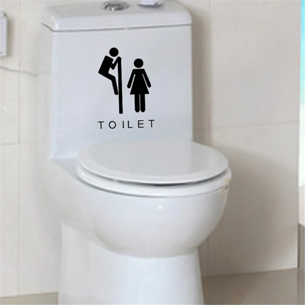 Waterproof Bathroom Toilet Sticker Door Glass Stickers Wall Decal Home