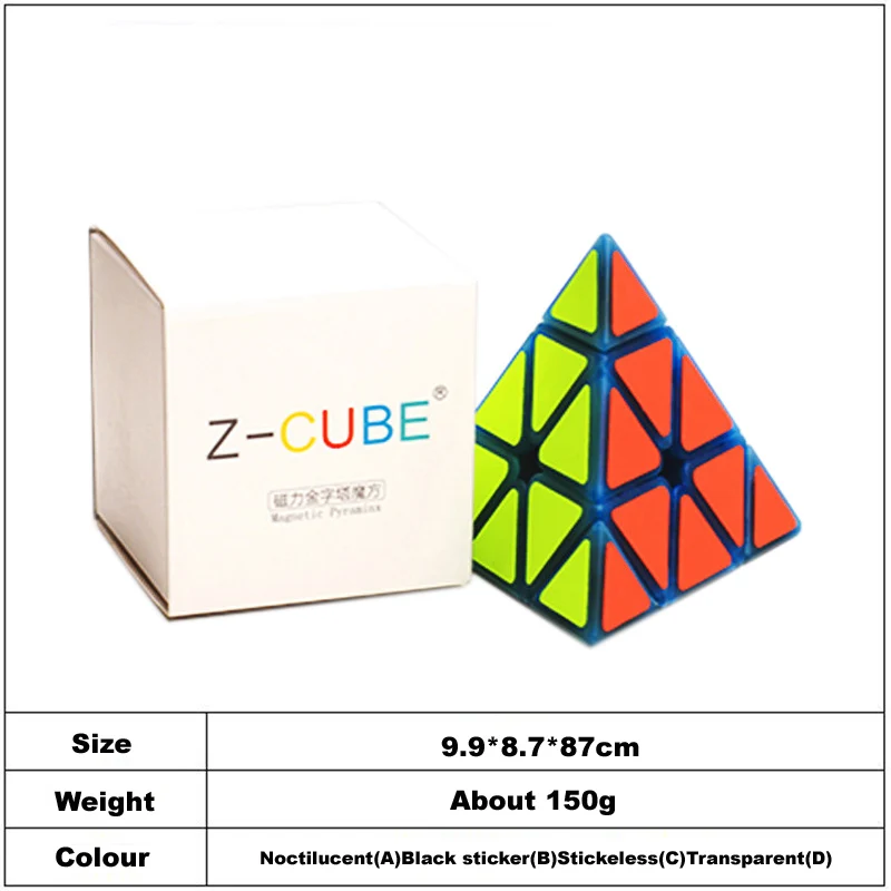 Zcube 3x3x3 Пирамида Магнитный скоростной магический куб профессиональный необычной