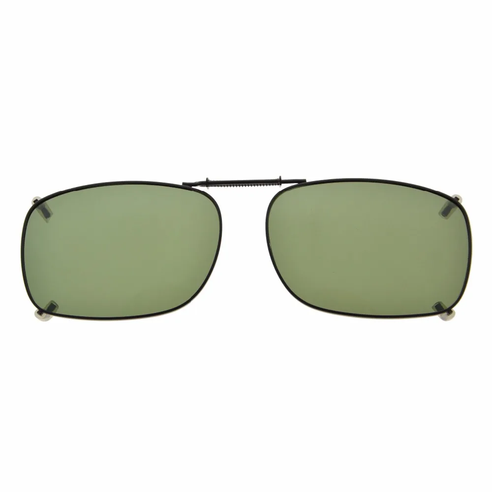 

C75 Eyekepper Metal Frame Rim Polarized Lens Clip On Sunglasses 51x36MM