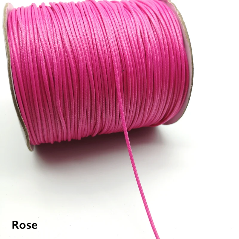 10 ярдов 1,5 мм вощеная нить для рукоделия изготовления ювелирных изделий веревочная нить для кожаного шитья ручная Вощеная строчка для рукоделия - Цвет: Rose