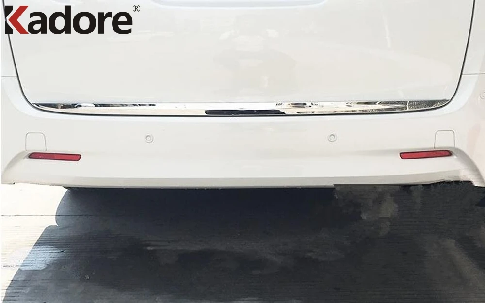 Для Toyota Alphard Vellfire- нержавеющая сталь Задняя Крышка багажника Накладка автомобильные аксессуары крышка багажника защитная полоса