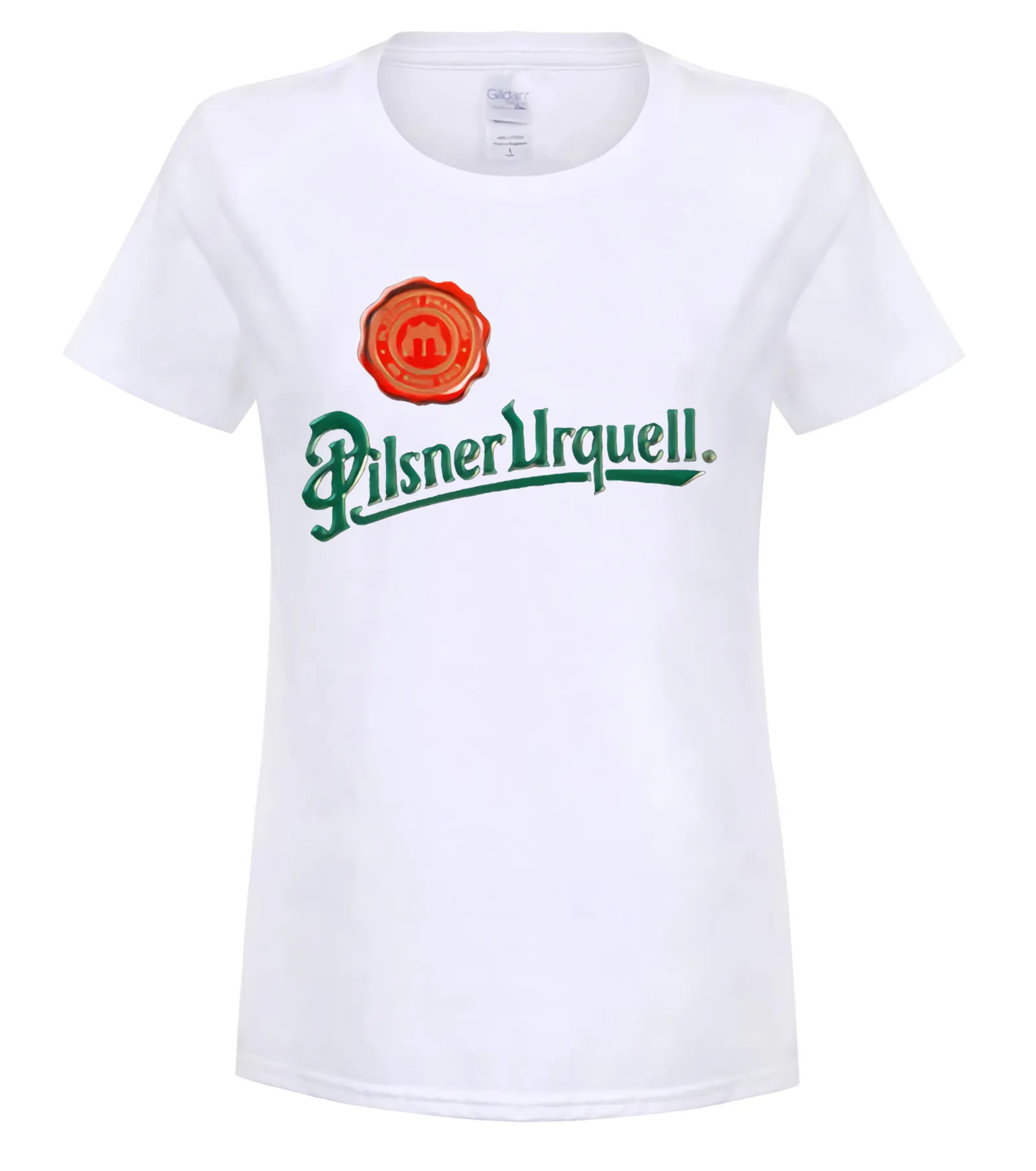 Pilsner Urquell пивная футболка, чешский край - Цвет: women white