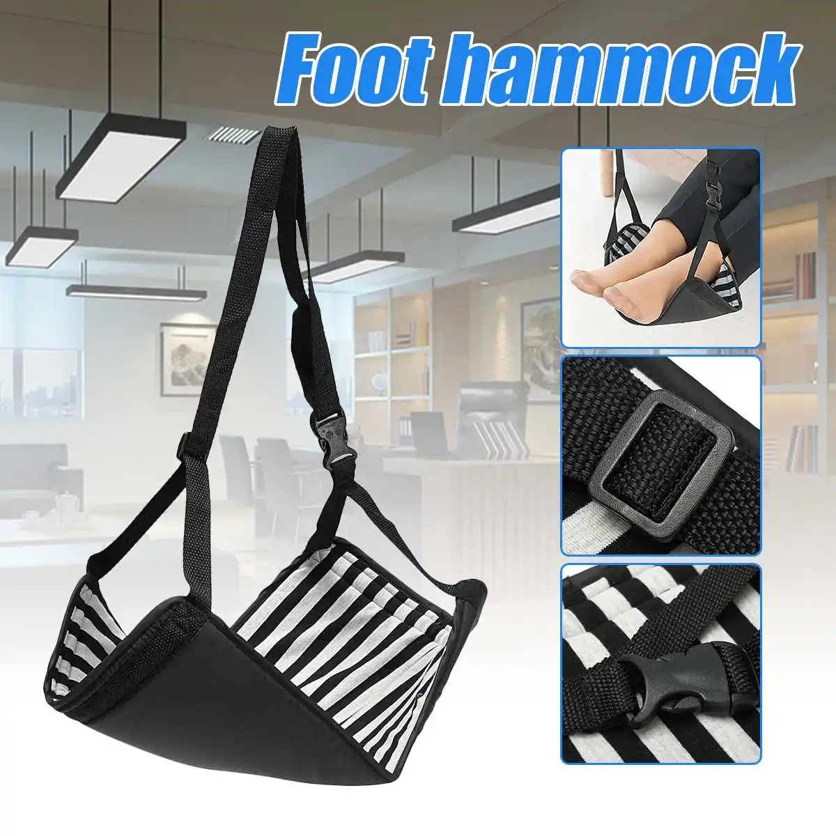 

Office Leisure Home Office Foot Rest Desk Feet Hammock Surfing The Internet Hobbies Outdoor Rest With Storage bags
