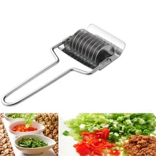 Stainless Steel Noodle Maker Lattice Roller Cutter Tool Kitchen Helper DIY Dough Cutting Tool