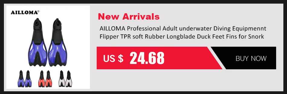 AILLOMA Professional взрослых подводный Equipmennt Флиппер TPR мягкие резиновые Longblade утка ласты для подводное плавание одежда заплыва