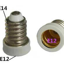 Е14 в Е12 поворот Е14 конверсионная головка патрон лампы конверсионный E12-E14 патрон лампы E14-E12 конверсионный патрон лампы Е14 Сменный патрон лампы