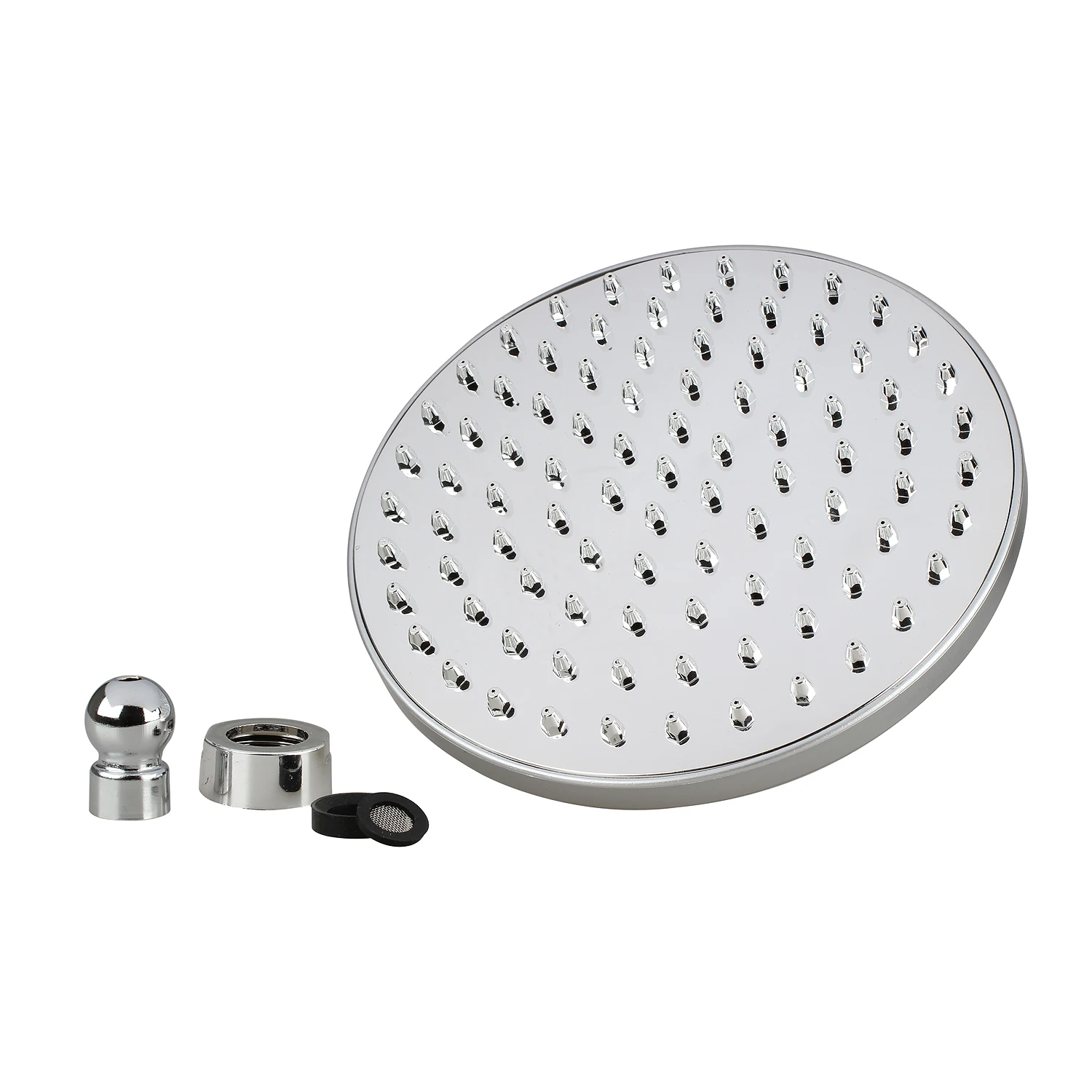 DSHA Hot Sale 8 Inch Bathroom Room Chrome Large Round Mixer Fix Rain