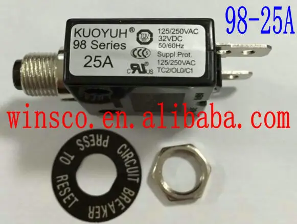 

25A 100% NEW KUOYUH CIRCUIT BREAKER 98 SERIES 25A