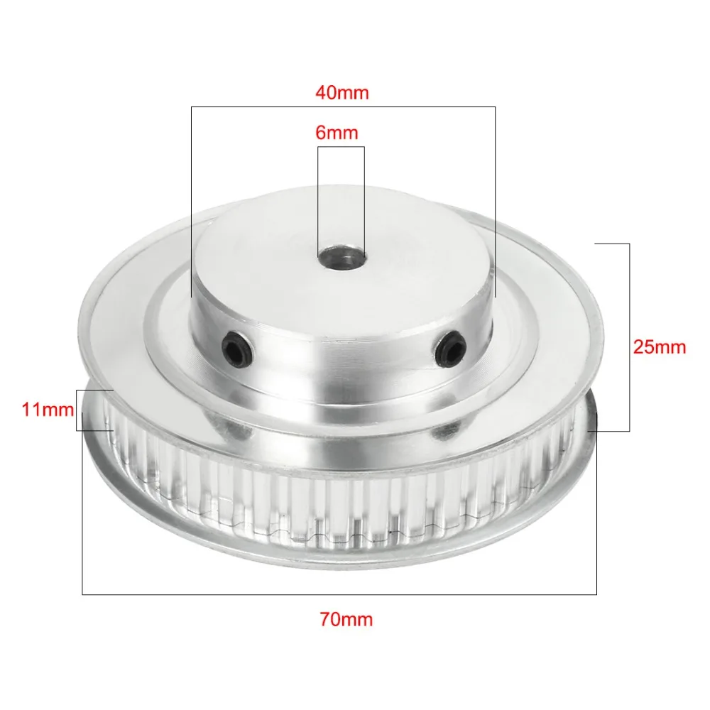 Алюминий XL 40 зубьями 6/6. 35/7/8/10/12/12,7/14/15/16/17/19/20/25 мм диаметр ГРМ Натяжной шкиф с синхронное колесо для 11 мм Ширина ремень