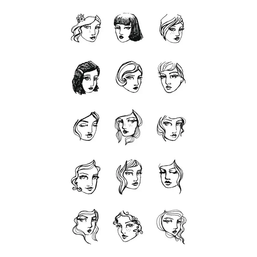 

Girl stamp Clear Stamp for Scrapbooking Transparent Silicone Rubber DIY Photo Album Decor A15
