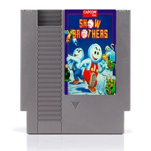 Snow brothers 8 бит игровая карта для 72 контактов игровых консолей