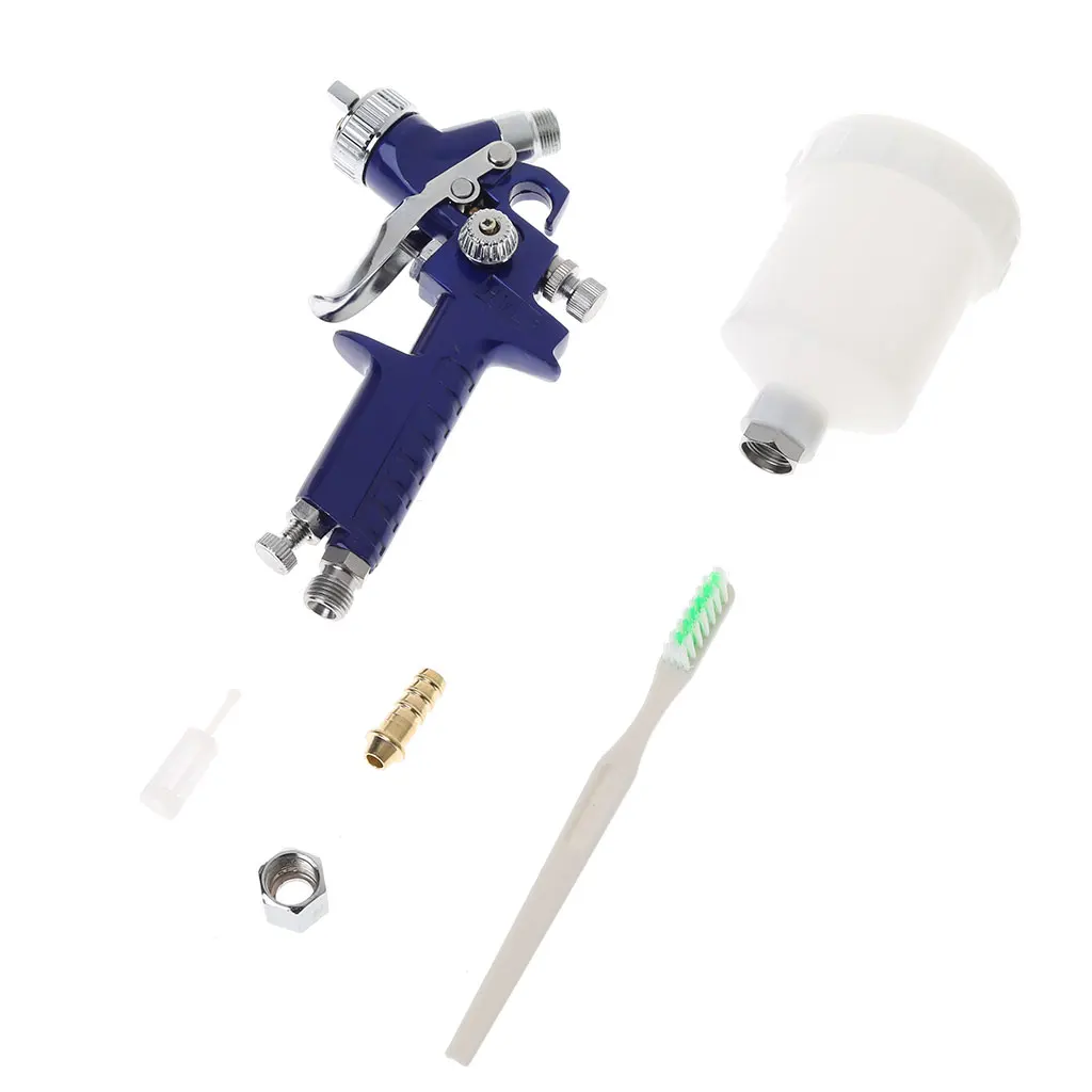 1mm Mini HVLP Air Paint Spray Gun Auto Car Detail Touch Up Sprayer Gravity Repair